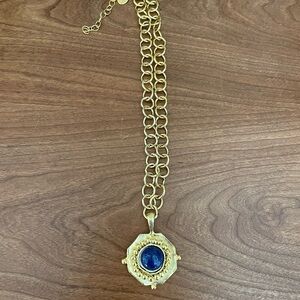 Susan Shaw Becca Gold Pendant Necklace